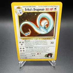 Erika's Dragonair - 4/132 - Pokemon Gym Heroes Unlimited Holo Rare Card WOTC MP - Image 1