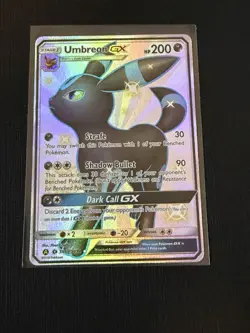 Umbreon GX - SV69/SV94 - Pokemon Hidden Fates Sun & Moon Shiny Rare Card NM - Image 1