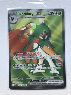 Pokemon Decidueye EX Ultra Rare Holo 100/088 POR English 320 HP 240 - Image 1
