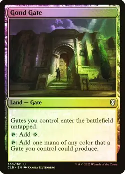 NM Foil Gond Gate, MTG, Baldur's Gate, Magic the Gathering, 353 - Image 1