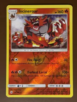 Incineroar #026/149 Reverse Holo League & Championship Cards Pokemon Card TCG - Image 1