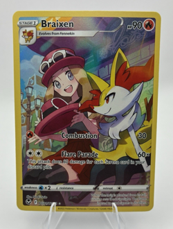 Braixen Full Art, Pokemon Near Mint, Silver Tempest, Ultra Rare, TG01/TG30 - Image 2