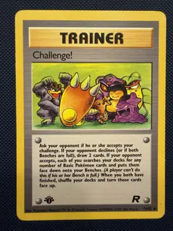 Pokemon TCG Trainer Challenge! 1st Edition Team Rocket 74/82 - Image 1