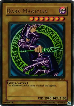 Yugioh Dark Magician SDY-006 Unlimited Ultra Rare DMG - Image 1