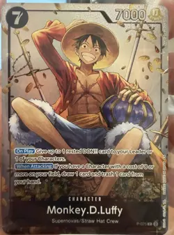 Monkey.D.Luffy - P-075 - Special Foil Promo - One Piece CCG - Image 1