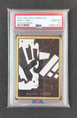 2025 One Piece Marshall D. Teach Gold Don PRB02 EN PSA 10 - Image 1