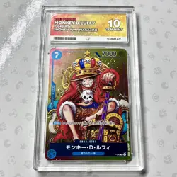 Monkey D. Luffy P-043 ACE 10 Shonen Jump Magazine OnePiece Promo Card Perfect 10 - Image 1