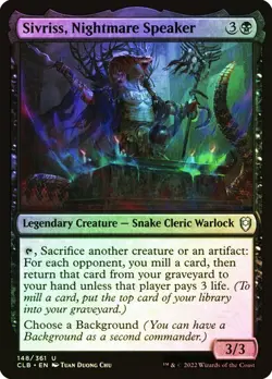 NM Foil Sivriss, Nightmare Speaker, MTG, Baldur's Gate, Magic the Gathering, 148 - Image 1