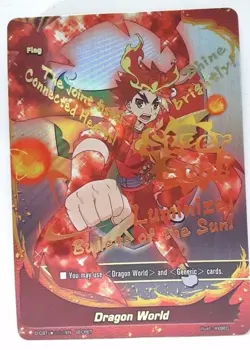 Bushiroad Future Card Buddyfight Dragon World FLAG D-CBT/****EN SECRET N-Mint - Image 1