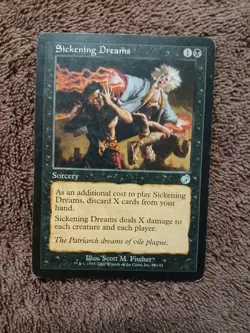 Sickening Dreams - MTG - Odyssey - Moderately Played- Single Card- English - Image 1