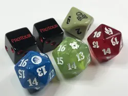 3 mtg Spindown Dice - 2 Pro Tour dice and 1 poison counter die - Rare Magic Dice - Image 3