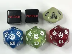 3 mtg Spindown Dice - 2 Pro Tour dice and 1 poison counter die - Rare Magic Dice - Image 4