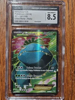 Pokemon Venusaur EX Full Art Ultra Rare Holo XY CGC 8.5 NM/Mint+ 141/146 - Image 1