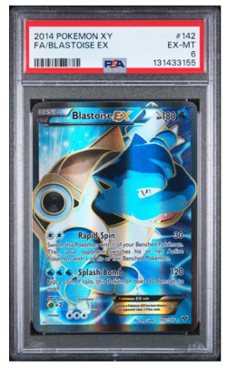 Blastoise EX, XY 142/146, POKEMON 2014, Ultra Rare, XY142, Full Art PSA 6 - Image 3