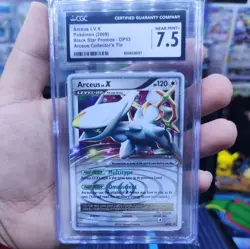 Pokemon Arceus Lv.X Arceus Collector's Tin Black Star Holo Promo DP53 CGC 7.5 - Image 1