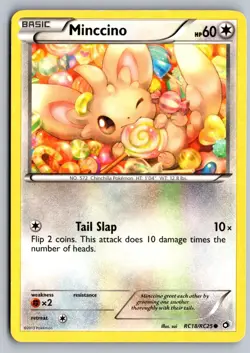 Minccino RC18/RC25 Holo Legendary Treasures: Radiant Collection Pokemon MP - Image 1