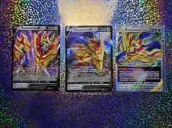 Pokemon TCG Crown Zenith: 099/159 Zamazenta VSTAR; Promo SWSH019 Zamazenta V - Image 1