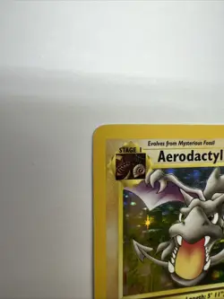 Aerodactyl 1/62 Fossil Holo 1st Edition Vintage Pokemon Card - Image 3