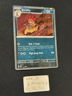 Pokemon Journey Together Promo - Scrafty - SVP 188 - Cosmos Holo - M/NM - Image 1