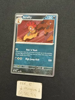 Pokemon Journey Together Promo - Scrafty - SVP 188 - Cosmos Holo - M/NM - Image 3