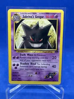 Pokemon Sabrina's Gengar Rare Regular Gym Challenge Card 29/132 2000 WOTC - Image 1