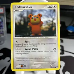 Teddiursa 105/123 Pokemon English Diamond & Pearl Mysterious Treasures 2007 MP - Image 1