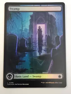 Swamp Full Art C Foil #286 | FDN Foundations | MTG - Image 1