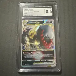 2022 Pokemon SWSH Astral Radiance Darkrai VSTAR Ultra Rare #099/189 CGC 8.5 - Image 2