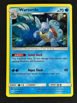 Wartortle 34/214 Cosmos Holo Unbroken Bonds Pokemon Near Mint - Image 1