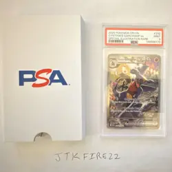 PSA Graded 2023 Pokemon DRI EN Cynthia's Garchomp ex 232 SIR Holo - Image 1