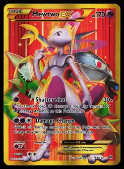 Mewtwo EX 164/162 Secret Rare BREAKthrough Pokemon Card - Image 1