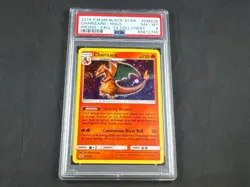 2019 POKEMON BLACK STAR PROMO CHARIZARD COLLECT CHEST HOLO PSA 8 #SM226 - Image 1