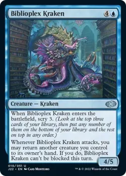 Biblioplex Kraken - Near Mint MTG Jumpstart 2022 - Image 1
