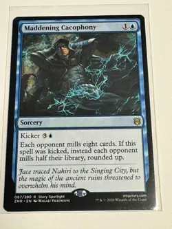 Maddening Cacophony Zendikar Rising Regular MTG NM Magic the Gathering - Image 1