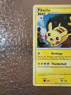 Pokemon TCG Pikachu HGSS03 Black Star Promos Holo Card Near Mint Condition - Image 3