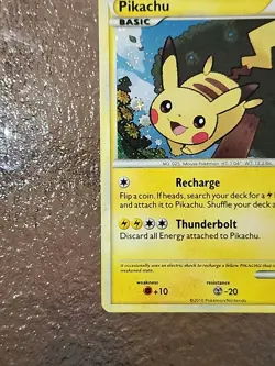Pokemon TCG Pikachu HGSS03 Black Star Promos Holo Card Near Mint Condition - Image 4