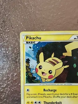 Pokemon TCG Pikachu HGSS03 Black Star Promos Holo Card Near Mint Condition - Image 5