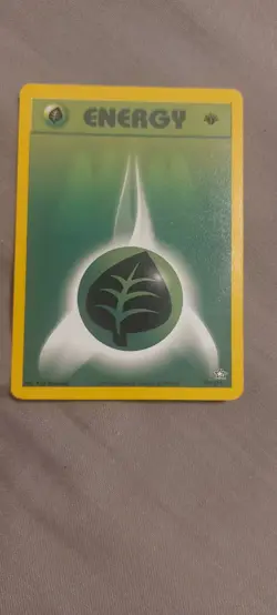 Pokemon Card Grass Energy 108/111 1st Edition Neo Genesis Non Holo Near Mint - Image 1