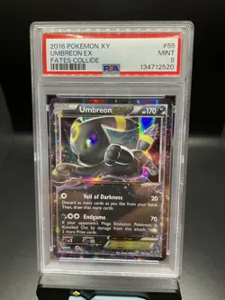 Umbreon EX #55 PSA 9 2016 XY Fates Collide Pokemon TCG Mid Era - Image 1