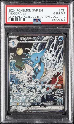 2024 POKEMON SVP PROMO SPECIAL ILLUSTRATION COLLECTION #131 KINGDRA EX PSA 10 - Image 1