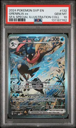 2024 POKEMON SVP PROMO SPECIAL ILLUSTRATION COLLECTION #132 GRENINJA EX PSA 10 - Image 1