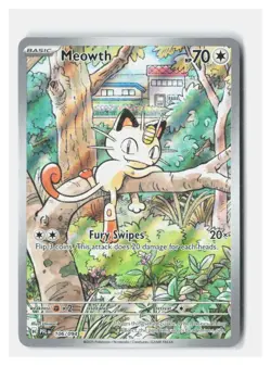Meowth 106/094 Illustration Rare Phantasmal Flames Pokemon Near Mint A920 - Image 1