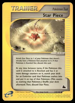 2003 Pokemon Star Piece Uncommon Skyridge 139/144 LP - Image 1