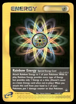2003 Pokemon Rainbow Energy Rare Aquapolis 144 LP - Image 1
