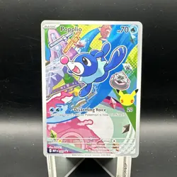 Pokemon First Partner Illustration Collection Popplio Black Star Full Art #045 - Image 1
