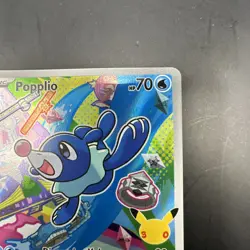 Pokemon First Partner Illustration Collection Popplio Black Star Full Art #045 - Image 3