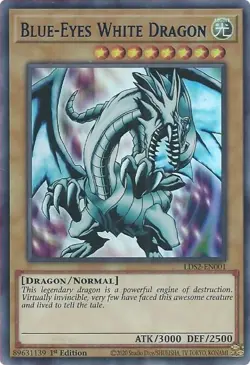 Blue-Eyes White Dragon (Blue) 1st Ed Ultra Leg. Duelists: Season 2 LDS2-EN001 LP - Image 1