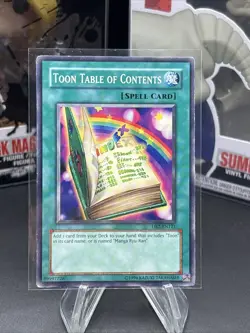 YUGIOH TOON TABLE OF CONTENTS DB2-EN121 COMMON UNLIMITED ED NM - Image 1