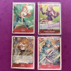 One Piece TCG Red Green Luffy Beginner Deck 4x Nami OP14-031 SR Ready To Play - Image 3