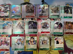 One Piece TCG Krieg Red/Green Competitive Deck Sleeved - Image 1